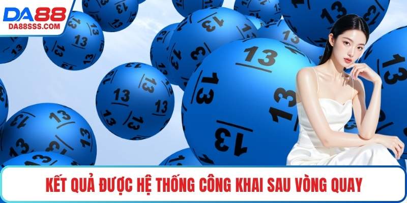Kết quả được hệ thống công khai sau vòng quay